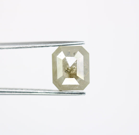 2.67 CT Emerald Cut Loose Diamond - Salt and Pepper Emerald Shape Diamond - Emerald For Wedding Ring - LABORDAY Offer - Customize Jewelry