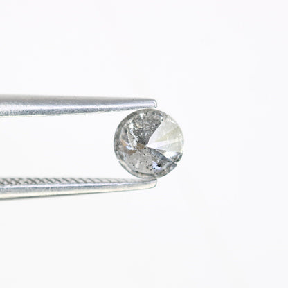 0.43 CT Loose Salt and Pepper Diamond | Brilliant Cut Natural Stone for Engagement Rings | Unique Wedding or Birthday Gift