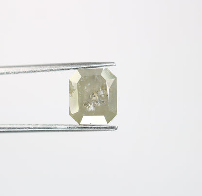 2.67 CT Emerald Cut Loose Diamond - Salt and Pepper Emerald Shape Diamond - Emerald For Wedding Ring - LABORDAY Offer - Customize Jewelry