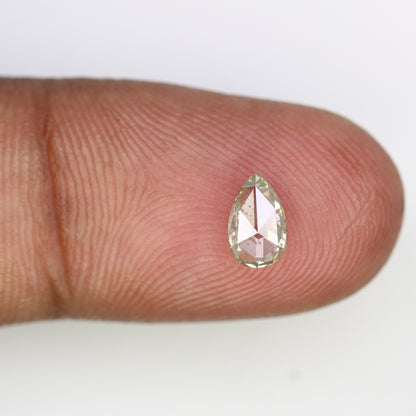 Loose Rose Cut Pear Diamond for Engagement Ring | Rustic Diamond for Gold Ring | Unique Gemstone for Custom Jewelry