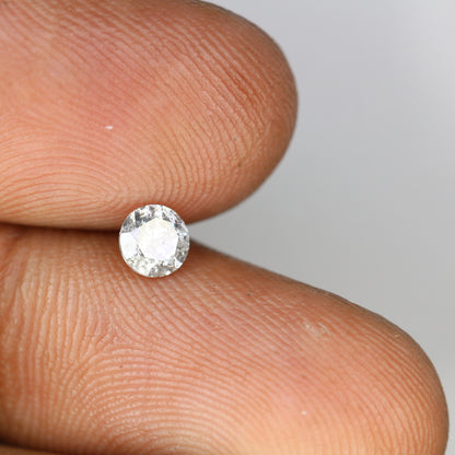 0.43 CT Loose Salt and Pepper Diamond | Brilliant Cut Natural Stone for Engagement Rings | Unique Wedding or Birthday Gift