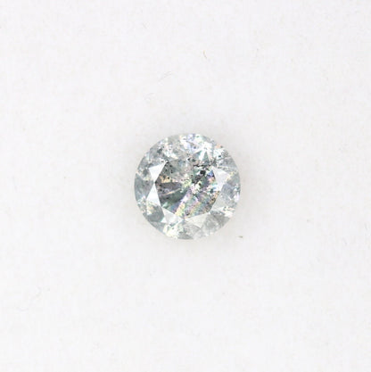 0.43 CT Loose Salt and Pepper Diamond | Brilliant Cut Natural Stone for Engagement Rings | Unique Wedding or Birthday Gift