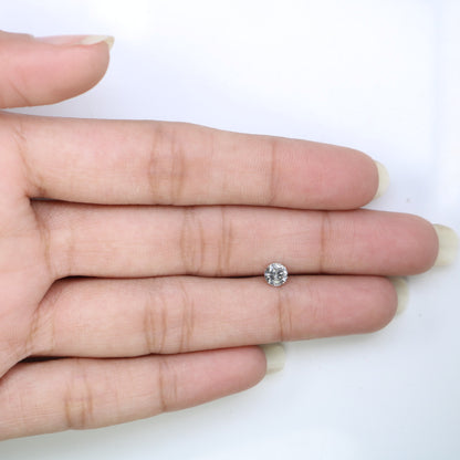 0.43 CT Loose Salt and Pepper Diamond | Brilliant Cut Natural Stone for Engagement Rings | Unique Wedding or Birthday Gift