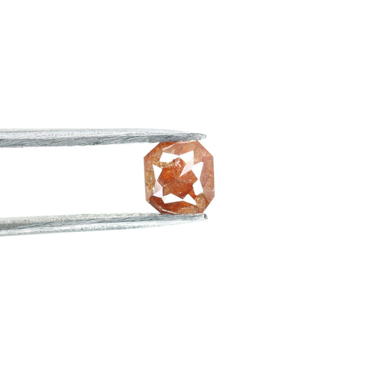 0.91 CT Natural Rustic Red Cushion Diamond - Unique Engagement or Wedding Ring, Custom Gold Jewelry & Statement Piece for Special Occasions