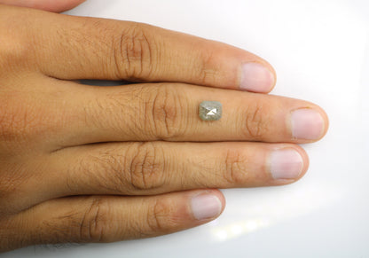 2.67 CT Emerald Cut Loose Diamond - Salt and Pepper Emerald Shape Diamond - Emerald For Wedding Ring - LABORDAY Offer - Customize Jewelry