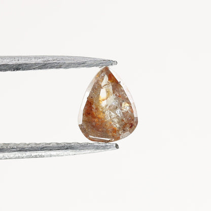 0.4 CT Natural Rough Pear Shape Light Red Colour Loose Diamond For Engagement Ring, Wedding Jewlery, Gift For HerFor Gold Ring Diamonds