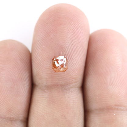 0.91 CT Natural Rustic Red Cushion Diamond - Unique Engagement or Wedding Ring, Custom Gold Jewelry & Statement Piece for Special Occasions