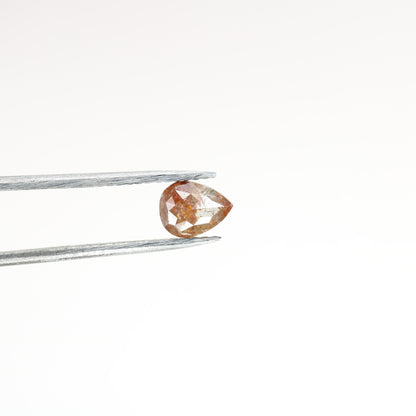 0.67 CT Pear Shape Red Colour Natural Loose Diamond For Engagement Ring, Wedding Jewlery, Gift For HerFor Gold Ring Diamonds