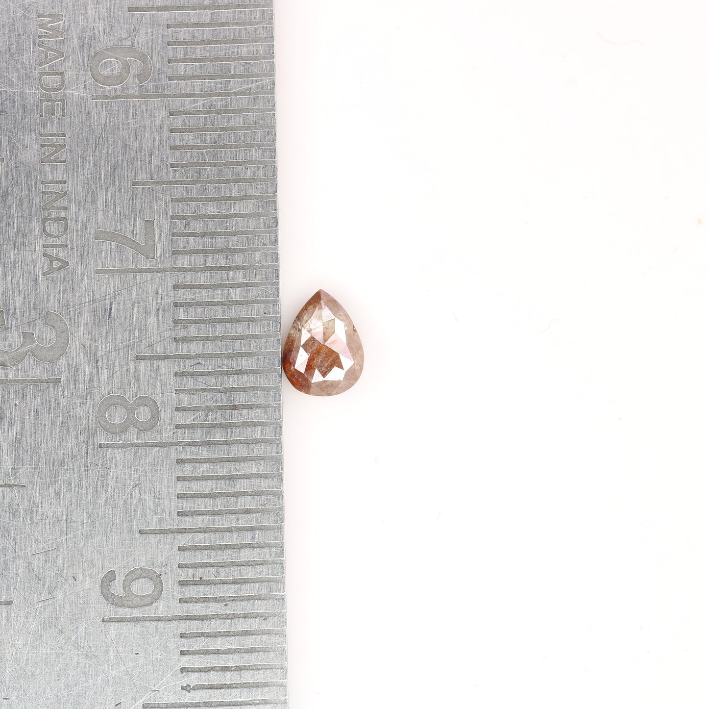 0.67 CT Pear Shape Red Colour Natural Loose Diamond For Engagement Ring, Wedding Jewlery, Gift For HerFor Gold Ring Diamonds