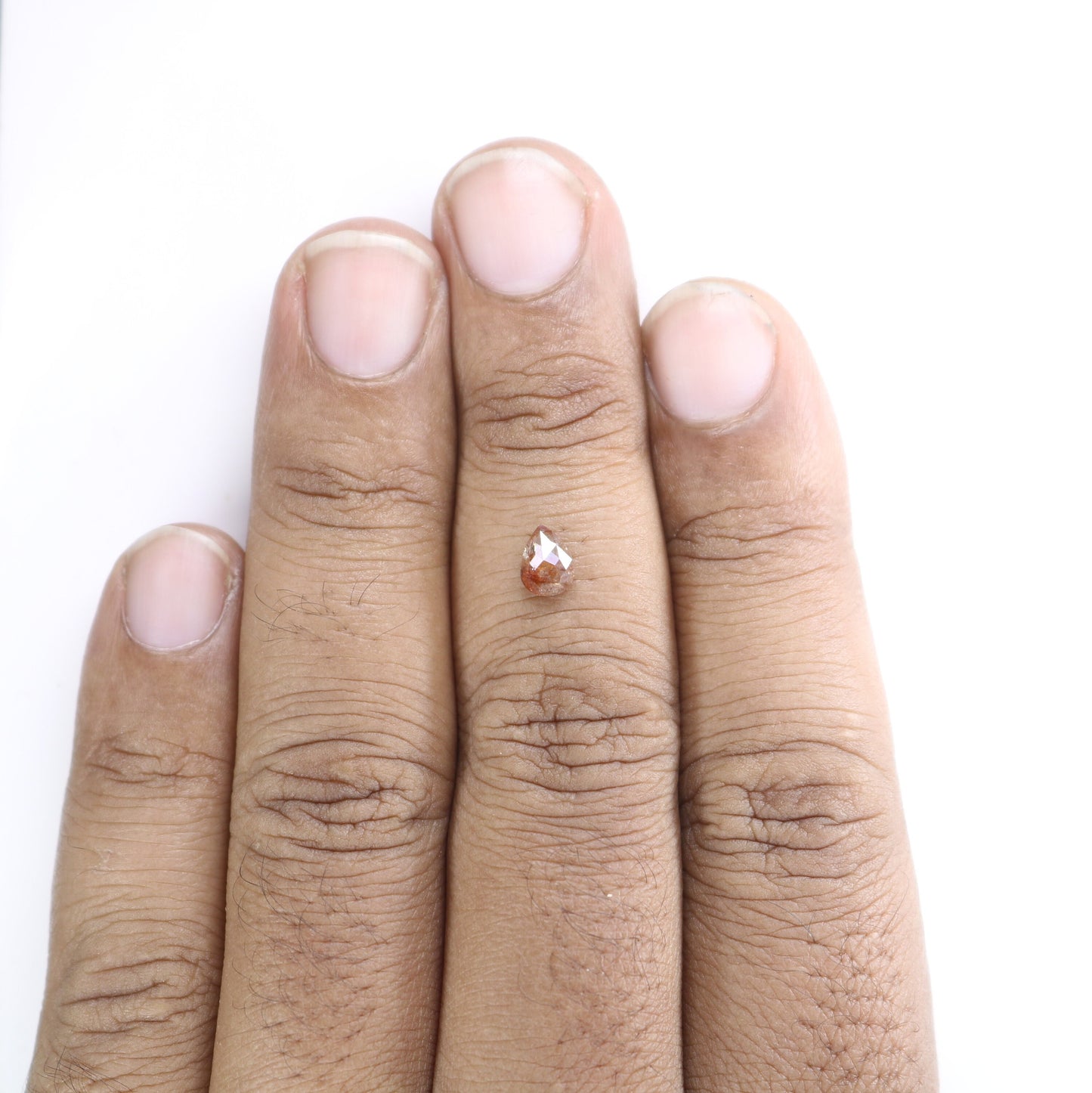 0.67 CT Pear Shape Red Colour Natural Loose Diamond For Engagement Ring, Wedding Jewlery, Gift For HerFor Gold Ring Diamonds