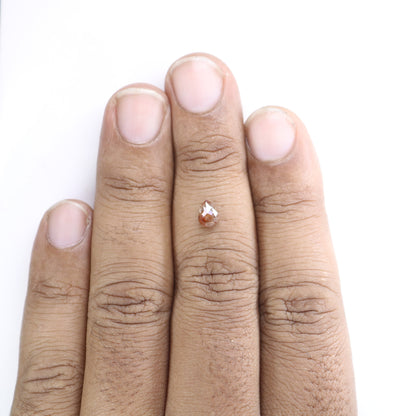 0.67 CT Pear Shape Red Colour Natural Loose Diamond For Engagement Ring, Wedding Jewlery, Gift For HerFor Gold Ring Diamonds