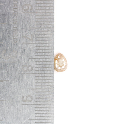 0.59 CT Rustic Peach Colour Pear Shape Diamond For Ring, For Pendant, Customized Jewlery MakingFor Gold Ring Diamonds