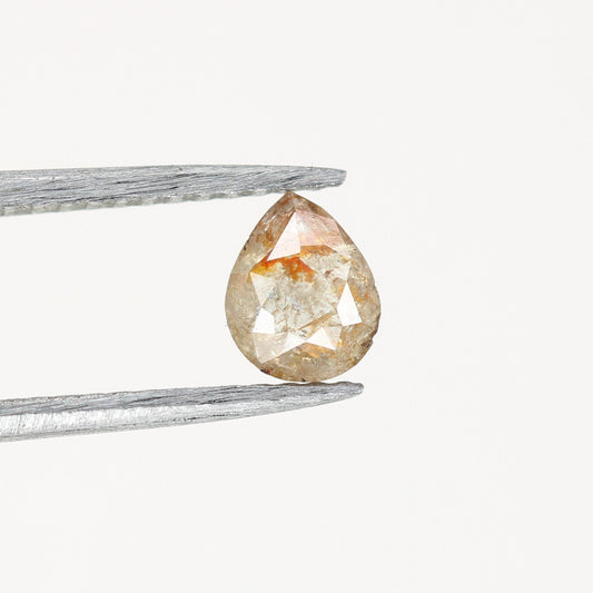 0.43 CT Peach Colour Natural Pear Shape Diamond For Wedding Ring, Engagement Ring, Gift For DaughterFor Gold Ring Diamonds