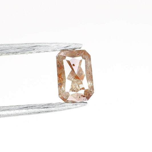 0.44 CT Emerald Cut Loose Salt & Pepper Diamond - Perfect for Wedding Rings - Labor Day Sale
