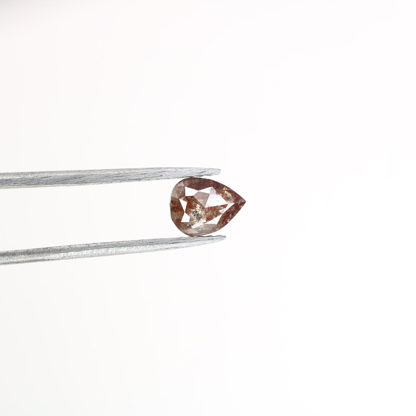 0.58 CT Pear Shape Natural Red Colour Rustic Diamond For Proposal Ring, Wedding Presence, Classy Red Diamond RingFor Gold Ring Diamonds