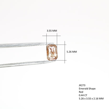 0.44 CT Emerald Cut Loose Salt & Pepper Diamond - Perfect for Wedding Rings - Labor Day Sale