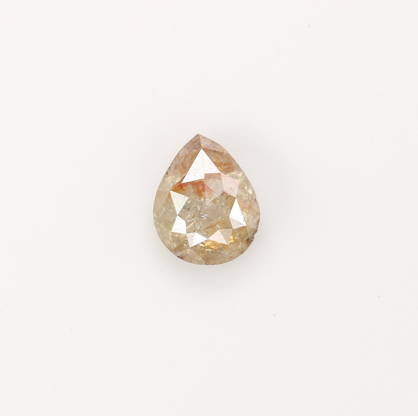 0.43 CT Peach Colour Natural Pear Shape Diamond For Wedding Ring, Engagement Ring, Gift For DaughterFor Gold Ring Diamonds