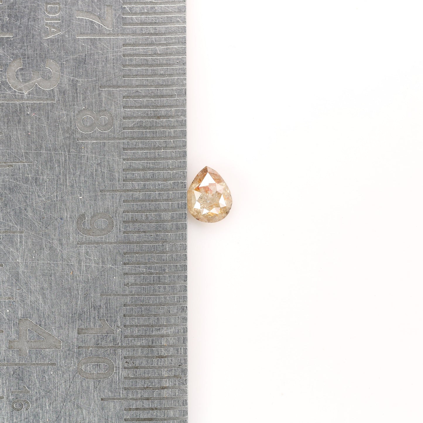 0.43 CT Peach Colour Natural Pear Shape Diamond For Wedding Ring, Engagement Ring, Gift For DaughterFor Gold Ring Diamonds