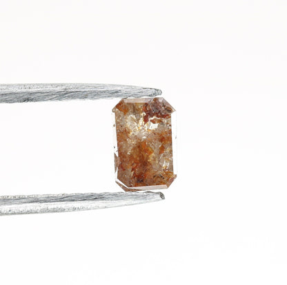 0.44 CT Emerald Cut Loose Salt & Pepper Diamond - Perfect for Wedding Rings - Labor Day Sale
