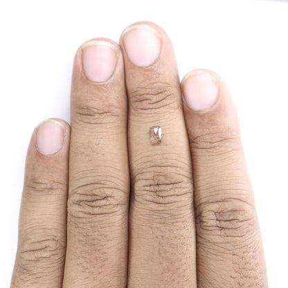 0.44 CT Emerald Cut Loose Salt & Pepper Diamond - Perfect for Wedding Rings - Labor Day Sale