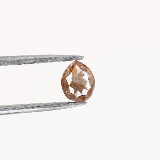 0.6 CT Beautiful Pear Shape Grey Red Colour Rustic Diamond For Multiple Ocassion And WeddingFor Gold Ring Diamonds