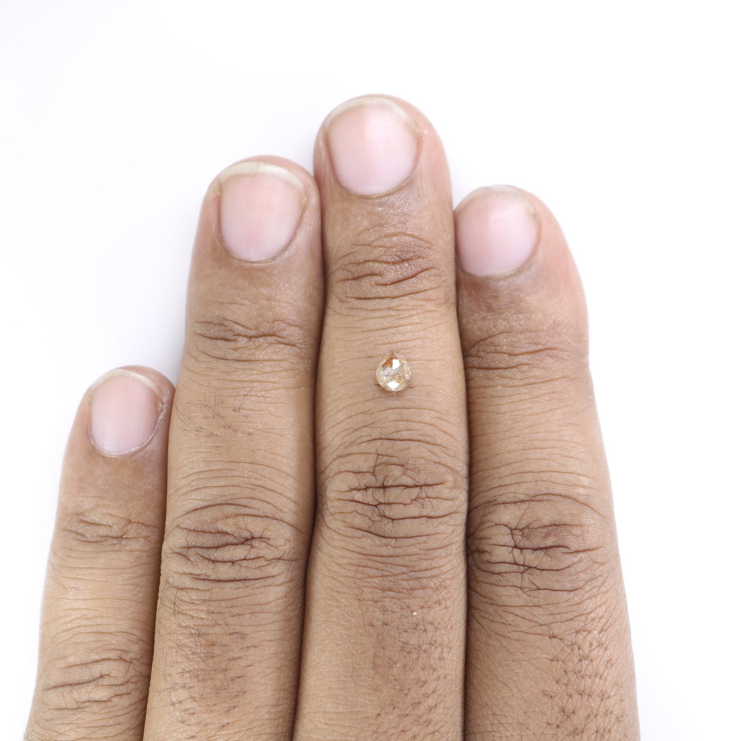 0.43 CT Peach Colour Natural Pear Shape Diamond For Wedding Ring, Engagement Ring, Gift For DaughterFor Gold Ring Diamonds