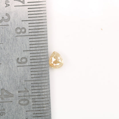 0.73 CT Natural Rustic Pear Shape Peach colour Diamond For Engagement Ring, Gift For Sister, Wedding GiftFor Gold Ring Diamonds