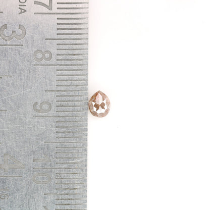 0.6 CT Beautiful Pear Shape Grey Red Colour Rustic Diamond For Multiple Ocassion And WeddingFor Gold Ring Diamonds