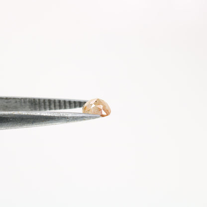 0.48 CT Natural Peach Colour Rustic Pear shape Diamond For Wedding Ring, Proposal Ring, Customized Jewlery MakingFor Gold Ring Diamonds
