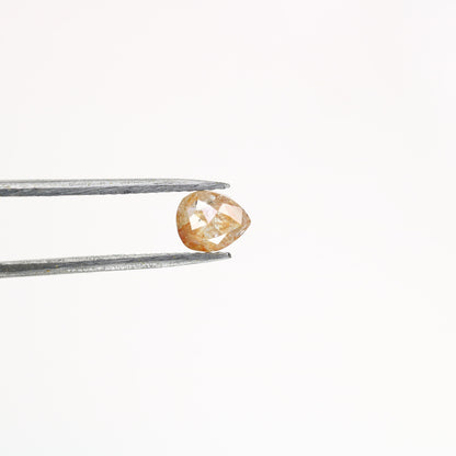 0.48 CT Natural Peach Colour Rustic Pear shape Diamond For Wedding Ring, Proposal Ring, Customized Jewlery MakingFor Gold Ring Diamonds