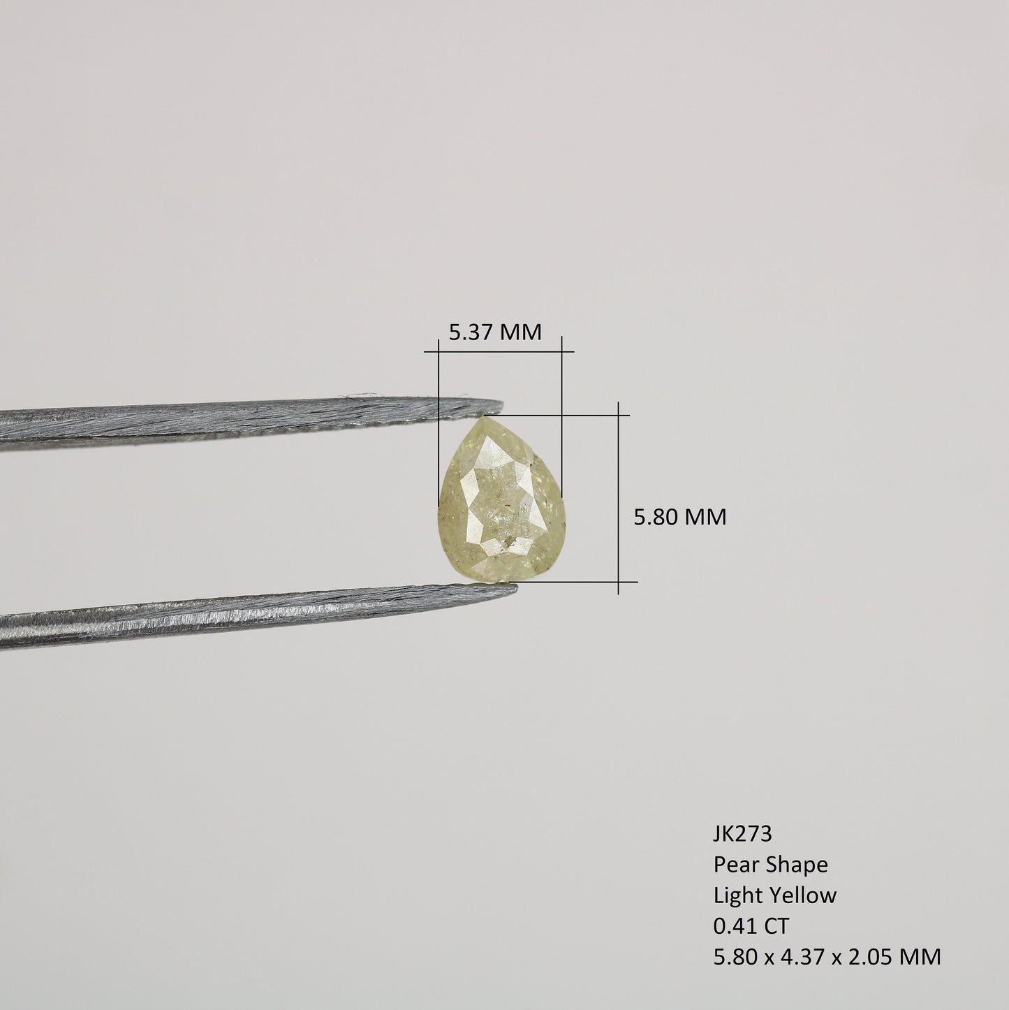 0.41 CT Natural Pear Shaped Light Yellow Diamond For Wedding Presence | Classy Ring | Pear Shape Diamond| Gift For  HerFor Gold Ring