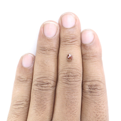 0.72 CT Natural Red Colour Pear Shape Loose Diamond For Engagement Ring, Wedding Ring, Gift For HerFor Gold Ring Diamonds