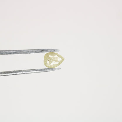 0.41 CT Natural Pear Shaped Light Yellow Diamond For Wedding Presence | Classy Ring | Pear Shape Diamond| Gift For  HerFor Gold Ring