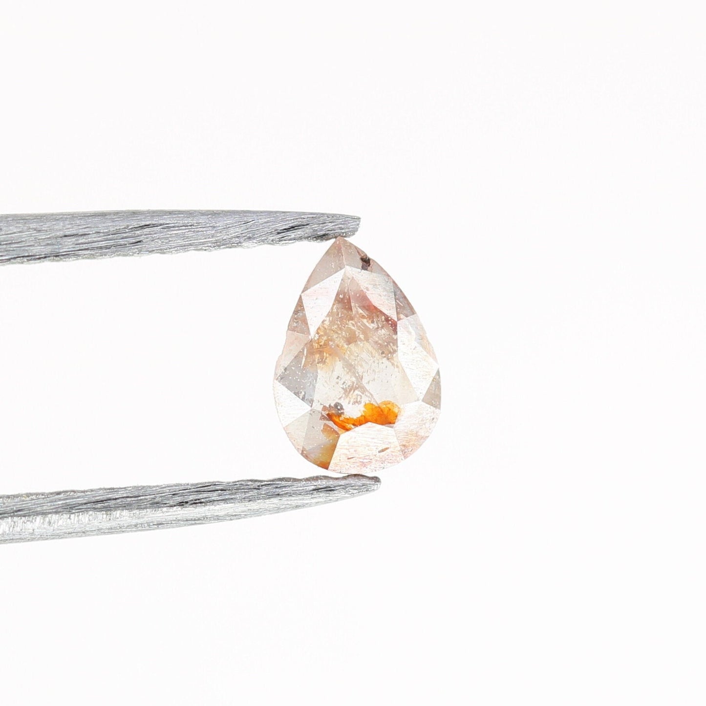 0.23 CT Natural Loose Pear Shape Diamond Salt And Pepper Pear Diamond For Wedding Jewelry, Anniversary Ring, 14k Gold Necklace Diamonds