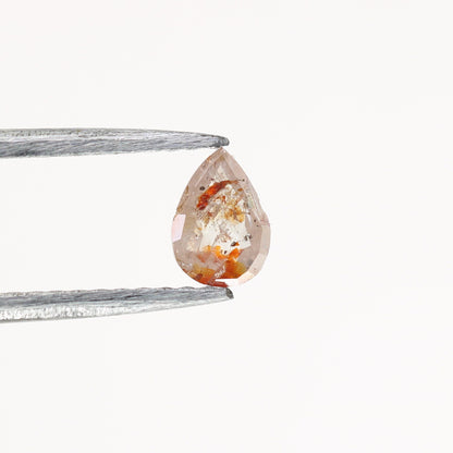 0.23 CT Natural Loose Pear Shape Diamond Salt And Pepper Pear Diamond For Wedding Jewelry, Anniversary Ring, 14k Gold Necklace Diamonds