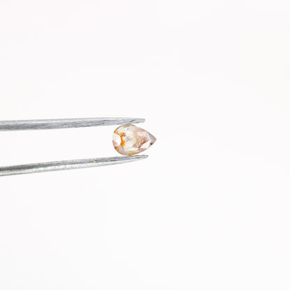 0.23 CT Natural Loose Pear Shape Diamond Salt And Pepper Pear Diamond For Wedding Jewelry, Anniversary Ring, 14k Gold Necklace Diamonds