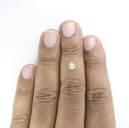 0.41 CT Natural Pear Shaped Light Yellow Diamond For Wedding Presence | Classy Ring | Pear Shape Diamond| Gift For  HerFor Gold Ring