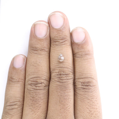 0.81 CT Grey Colour Natural Pear Shape Polished Diamond For Multiple Occasions And Wedding, Gift For HerFor Gold Ring Diamonds