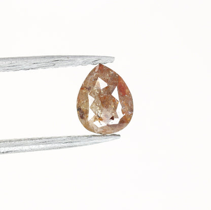 0.63 CT Red Colour Pear Shape Rustic Diamond For Engagement Ring | Classy Red Colour | Pear RingFor Gold Ring Diamonds
