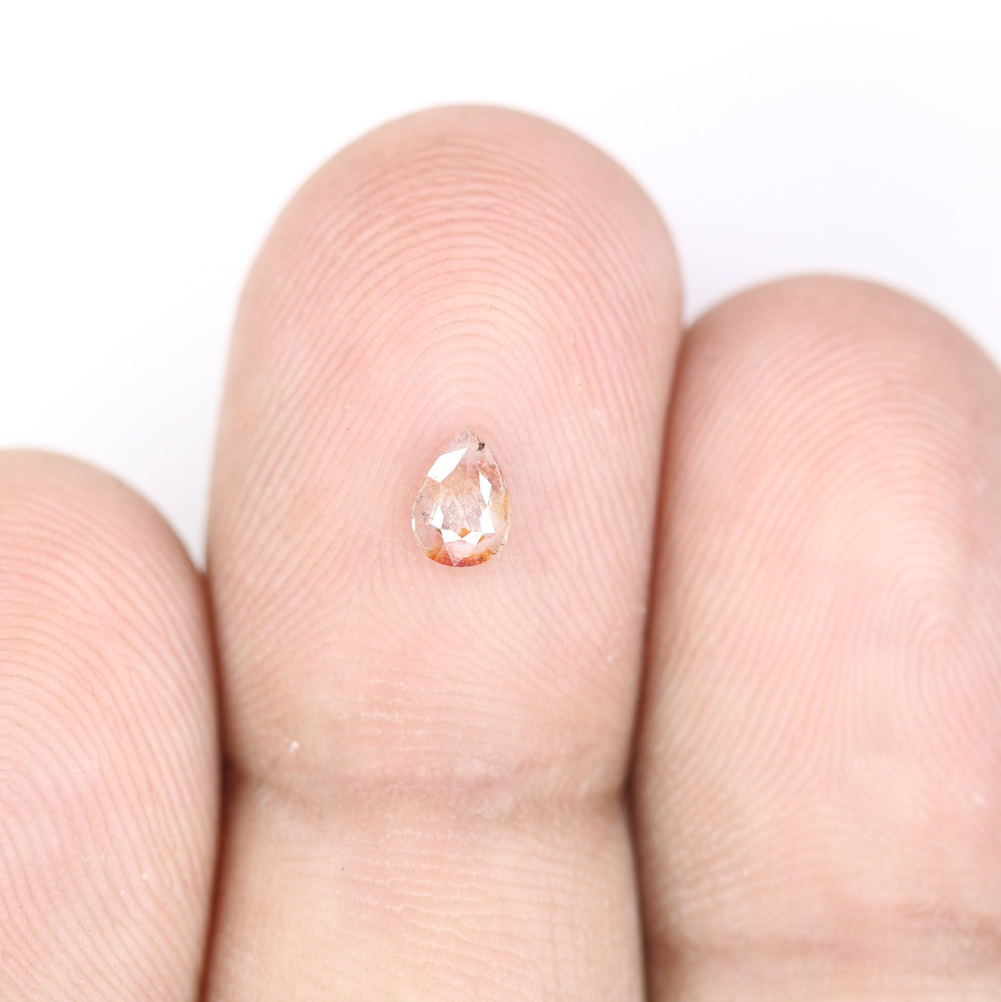 0.23 CT Natural Loose Pear Shape Diamond Salt And Pepper Pear Diamond For Wedding Jewelry, Anniversary Ring, 14k Gold Necklace Diamonds