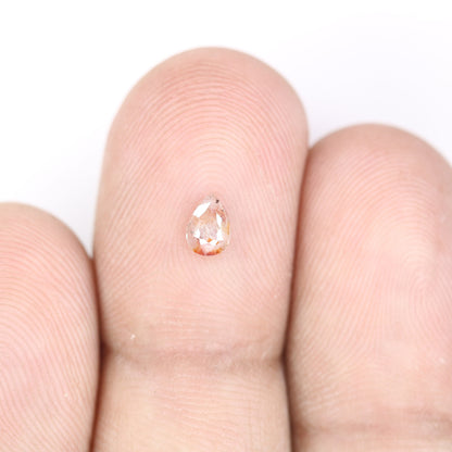0.23 CT Natural Loose Pear Shape Diamond Salt And Pepper Pear Diamond For Wedding Jewelry, Anniversary Ring, 14k Gold Necklace Diamonds