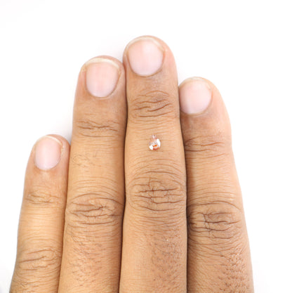 0.23 CT Natural Loose Pear Shape Diamond Salt And Pepper Pear Diamond For Wedding Jewelry, Anniversary Ring, 14k Gold Necklace Diamonds