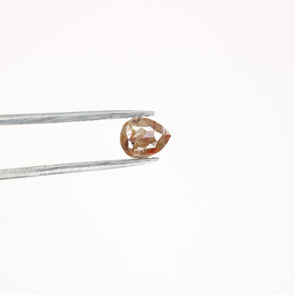 0.63 CT Red Colour Pear Shape Rustic Diamond For Engagement Ring | Classy Red Colour | Pear RingFor Gold Ring Diamonds