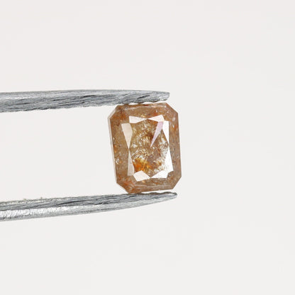 0.51 CT Red Emerald Cut Loose Salt & Pepper Diamond - Perfect for Wedding Rings - Labor Day Sale