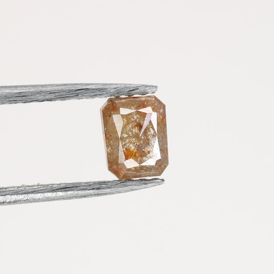 0.51 CT Red Emerald Cut Loose Salt & Pepper Diamond - Perfect for Wedding Rings - Labor Day Sale
