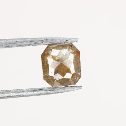 0.99 CT Red Emerald Cut Loose Salt & Pepper Diamond - Ideal for Wedding Rings - Labor Day Sale