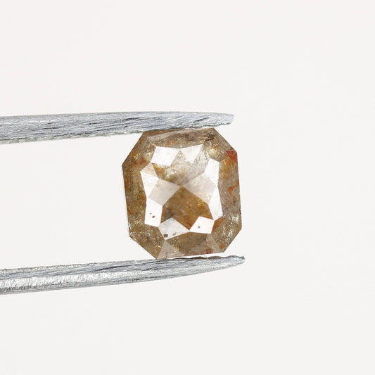 0.99 CT Red Emerald Cut Loose Salt & Pepper Diamond - Ideal for Wedding Rings - Labor Day Sale