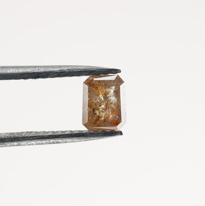 0.51 CT Red Emerald Cut Loose Salt & Pepper Diamond - Perfect for Wedding Rings - Labor Day Sale