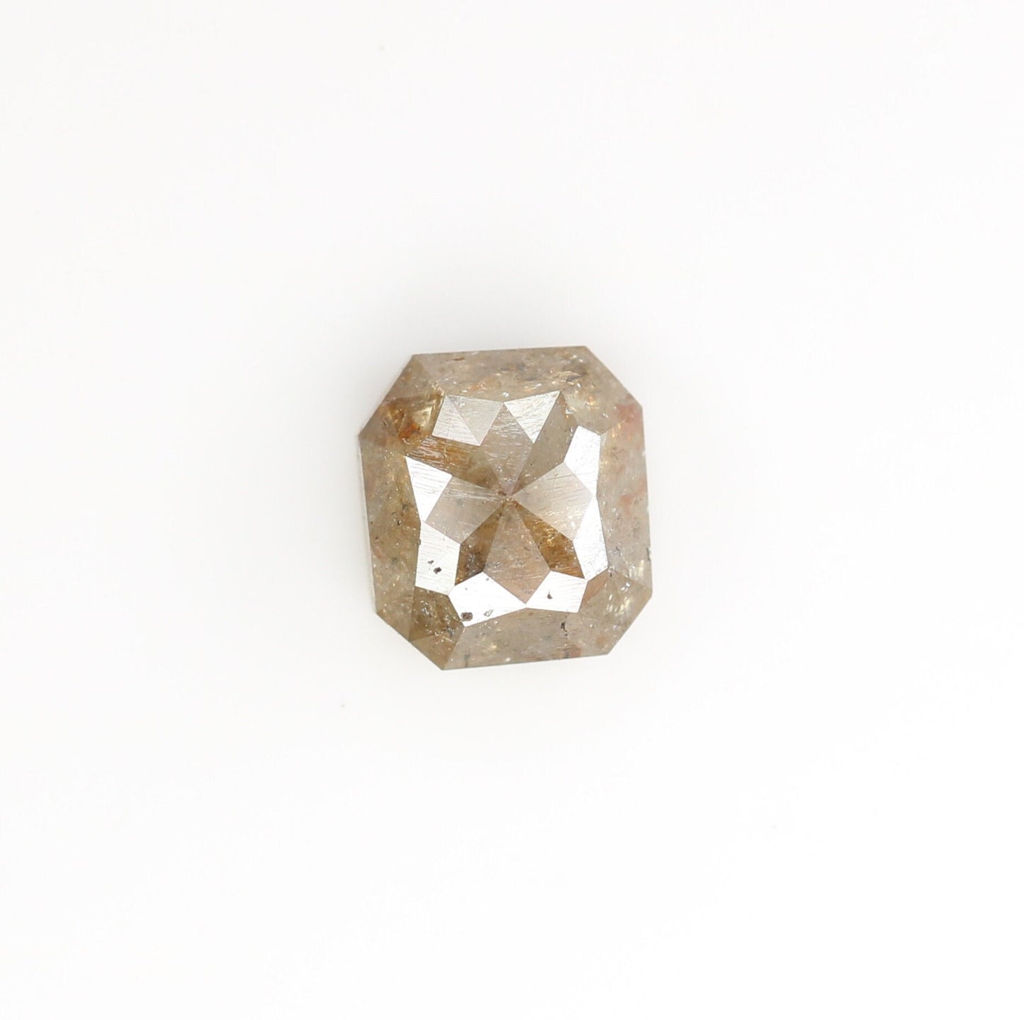 0.99 CT Red Emerald Cut Loose Salt & Pepper Diamond - Ideal for Wedding Rings - Labor Day Sale