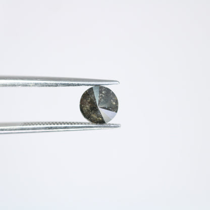 0.78 CT Galaxy Salt and Pepper Diamond | Round Rose Cut Loose Black Diamond for Custom Jewelry Design | Wholesale Pricing Available